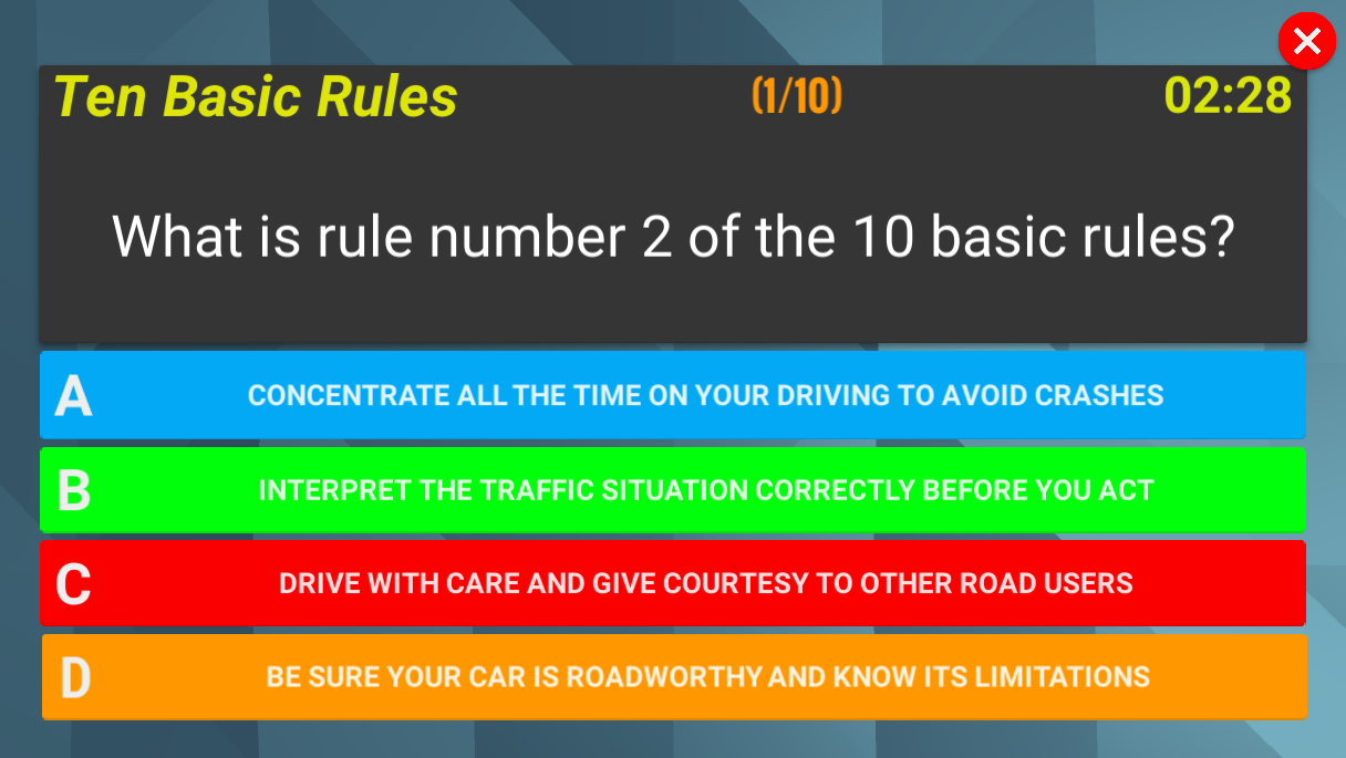 Ten Basic Rules Question
